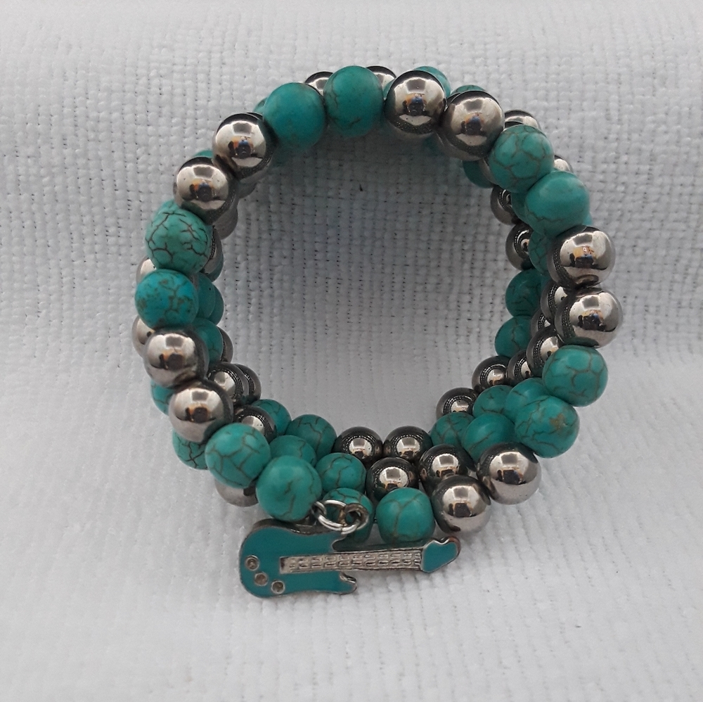 Howlite Stone wrap bracelet